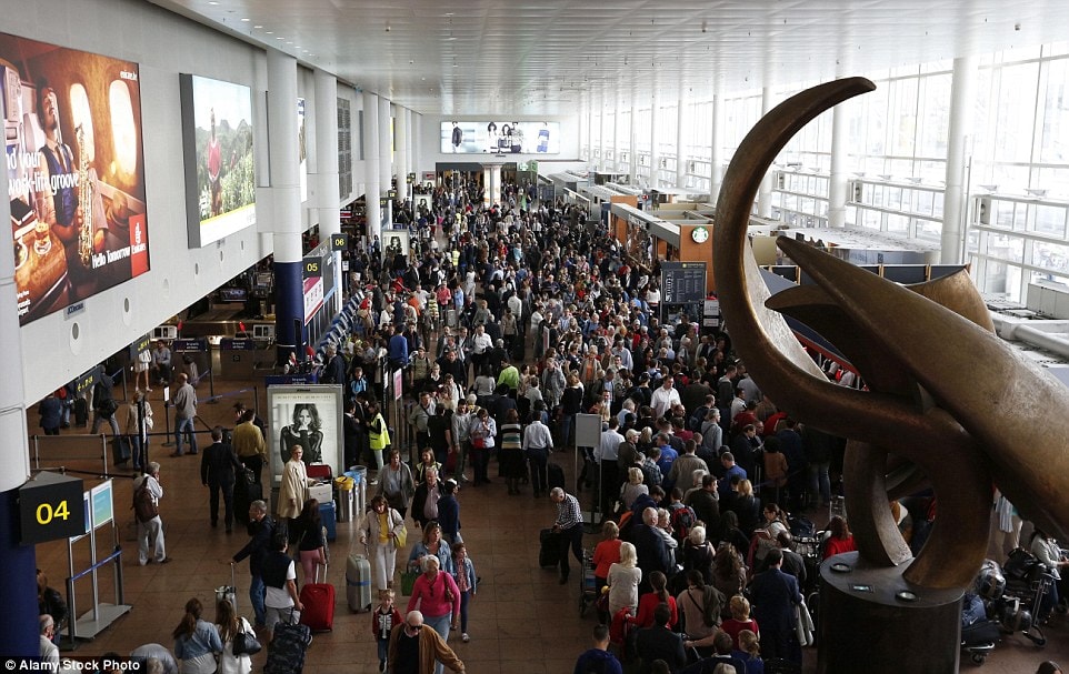 Brussels airport departure terminal