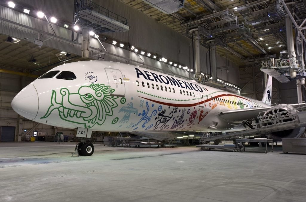 Aeroméxico's colorful new Dreamliner livery. Image: Aeroméxico