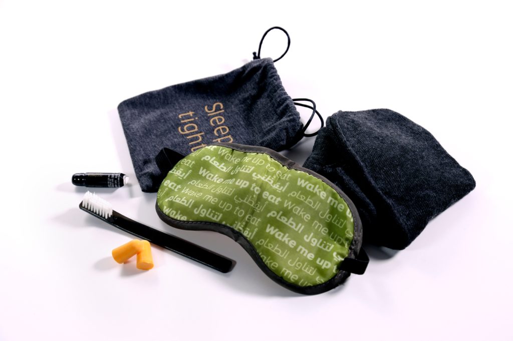 Etihad's Economy Class amenity kit, Image via Etihad Airways