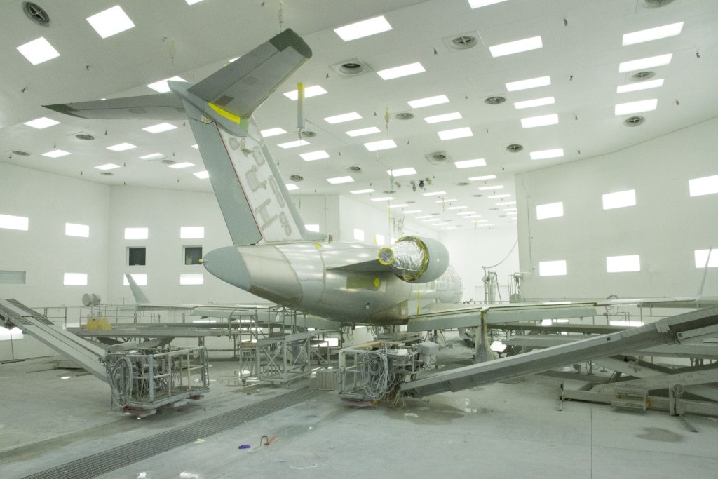 Paint Primer BehindtheScenes of Bombardier's Private Livery Facility