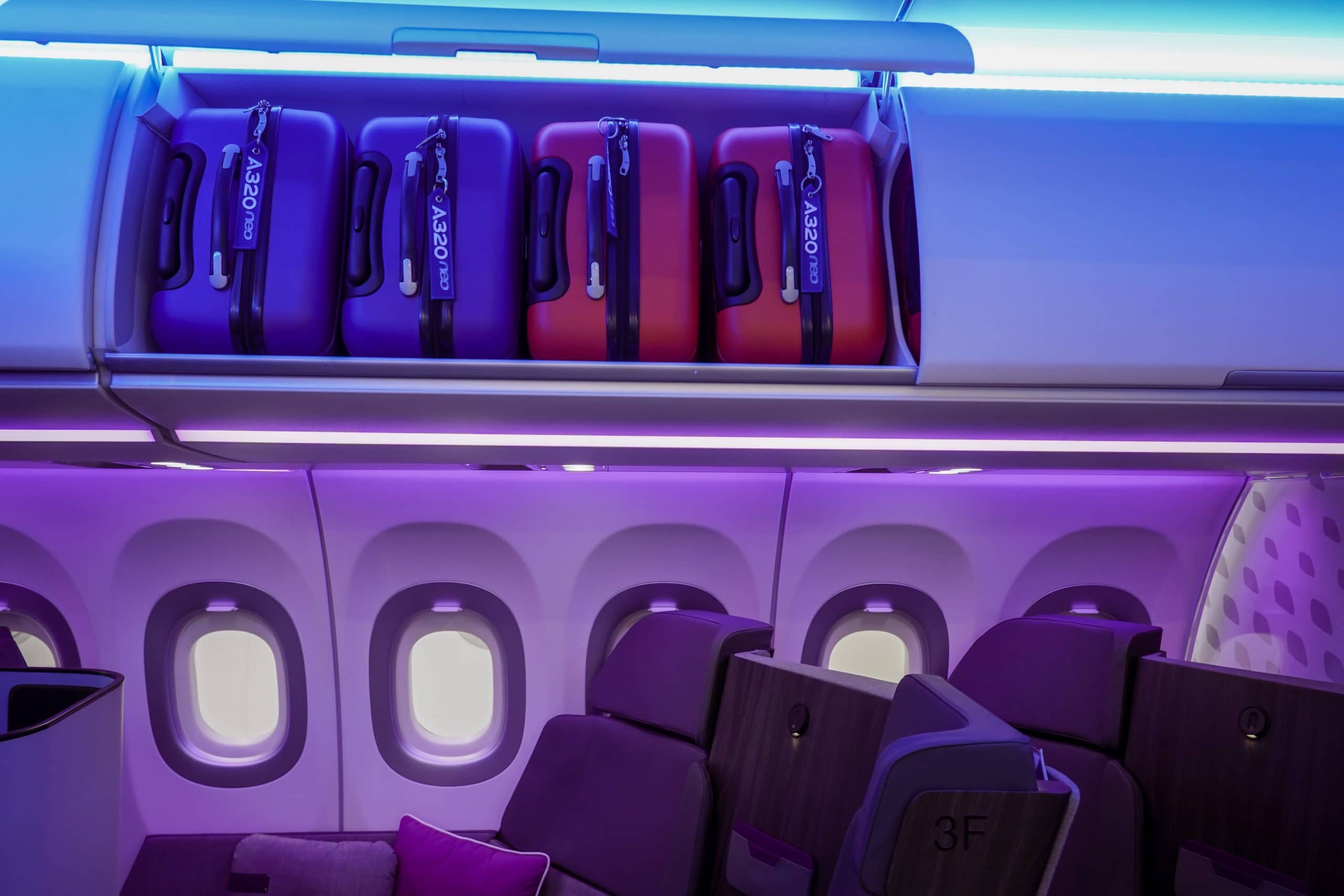 Airbus at AIX American Airlines' XL Overhead Bins, Settee Corner and