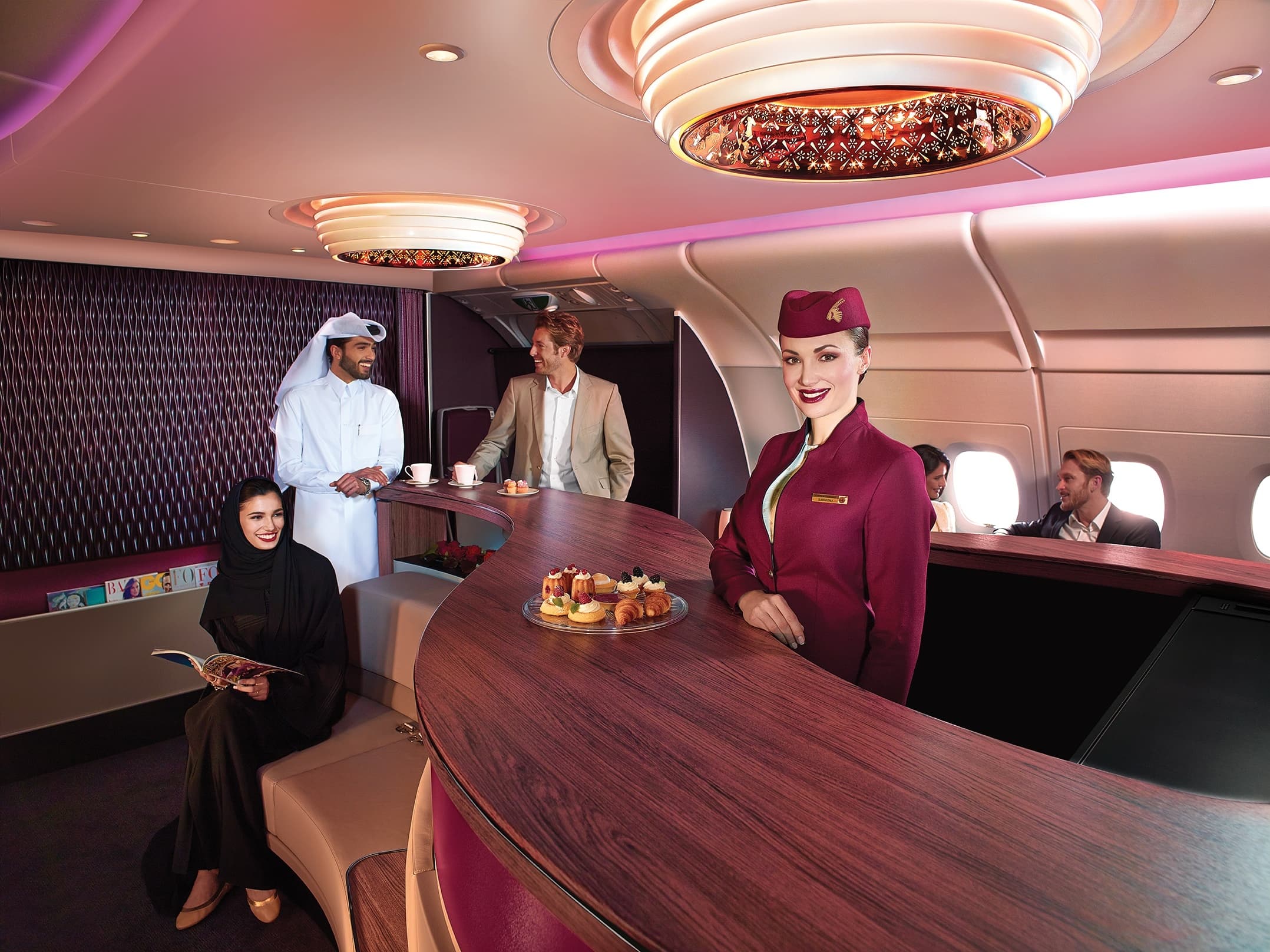 Qatar Airways' Premium Lounge