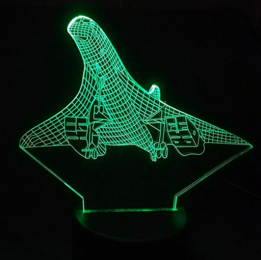 3D Concorde Lamp