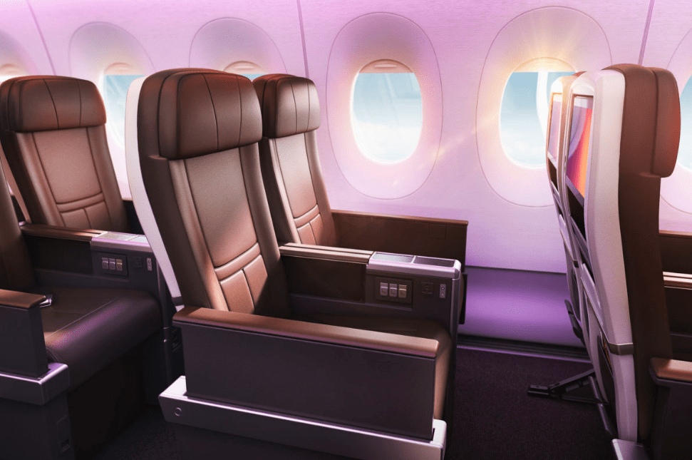 Virgin Atlantic A350 premium cabin
