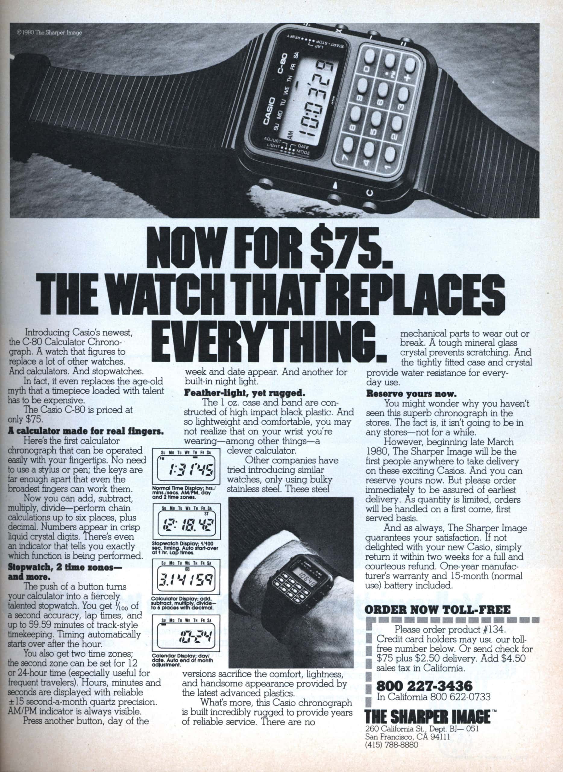 Casio C-80, the original smartwatch