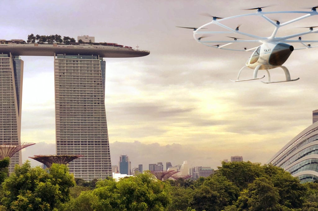 Volocopter eVTOL Aims for Singapore Flight Tests in 2019