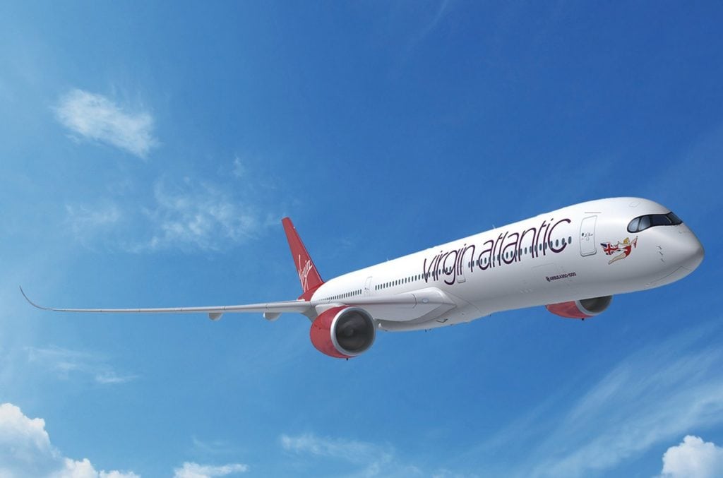 Virgin Atlantic's First A350 With Inmarsat GX Aviation Takes Off