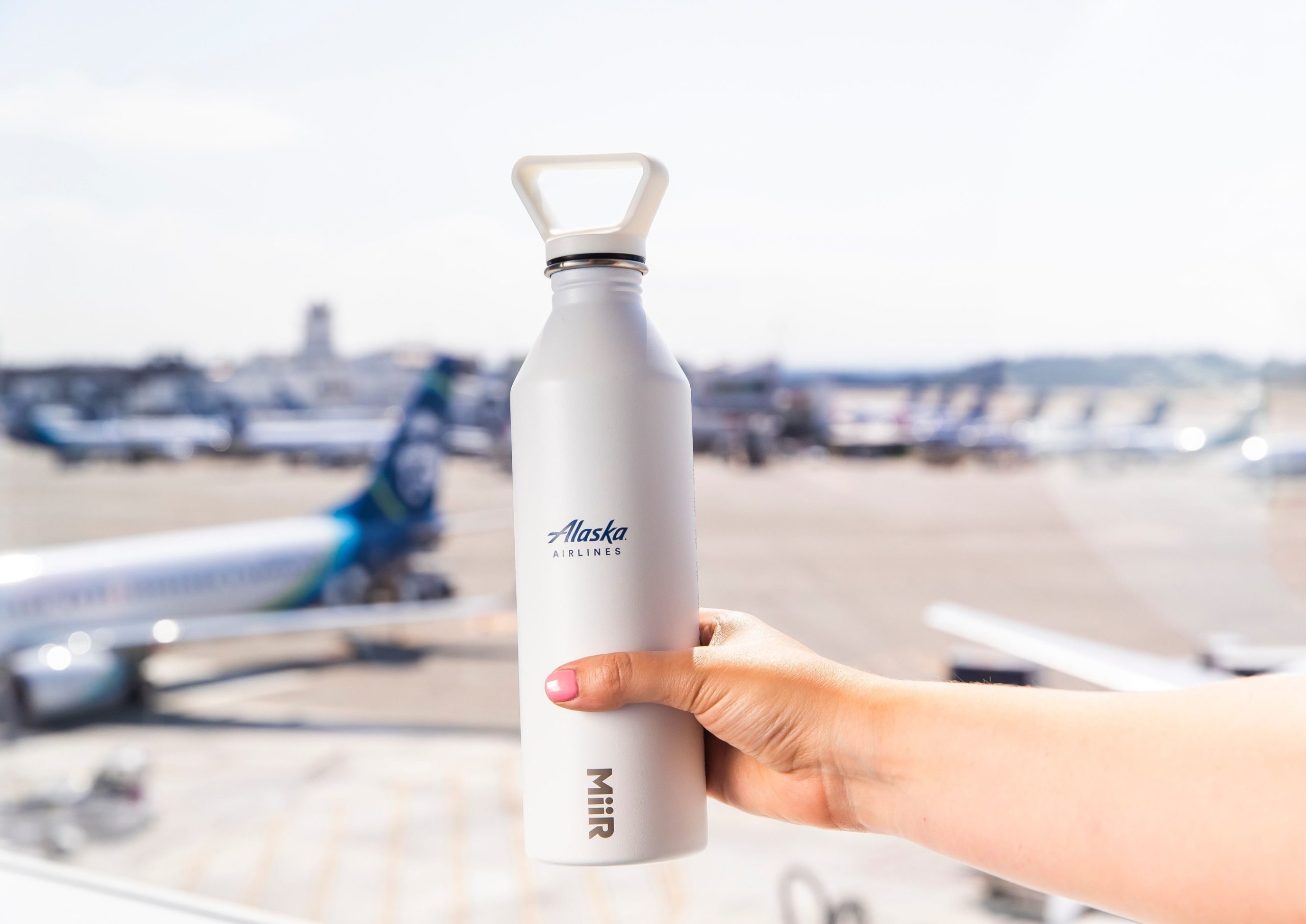 Alaska Airlines water-bottle 