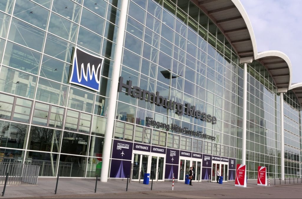 The Hamburg Messe, where PEC, AIX and WTCE take place each year.