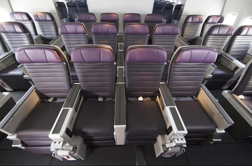 United's Premium Plus seating. Image via United Airlines