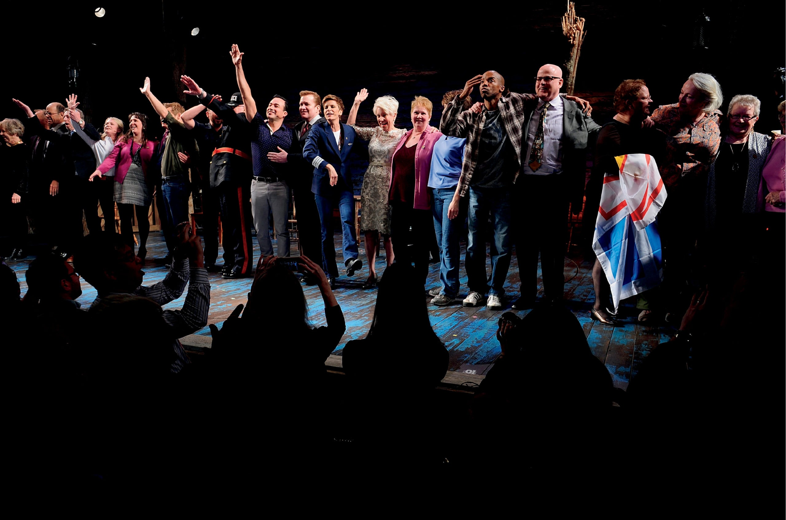 Come From Away on broadway in 2017. Image via Getty Images