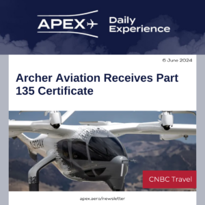 Archer Aviation Receives Part 135 Certificate
